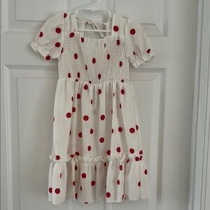 Charming Red Polka Dot Kids Dress